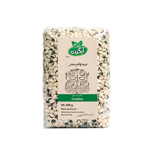 لوبیا چشم بلبلی ارگانیک آبگینه 900 گرم