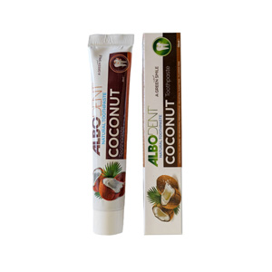 خمیر دندان گیاهی آلبودنت با طعم نارگیل 50 میلی لیتر
