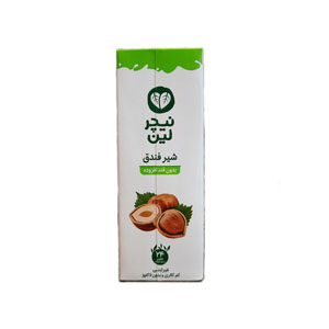 شیر فندق بدون قند افزوده نیچرلین 1 لیتر