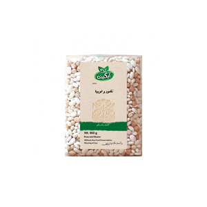 نخود و لوبیا ارگانیک آبگینه 900 گرم