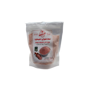 نمک صورتی پودری پاکتی اورمان 450 گرم