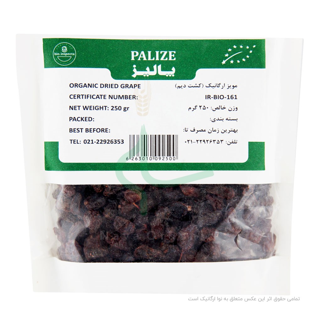 مویز ارگانیک بیونیک 250 گرم